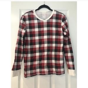 Burt’s Bees Buffalo Plaid Meduim PJ top